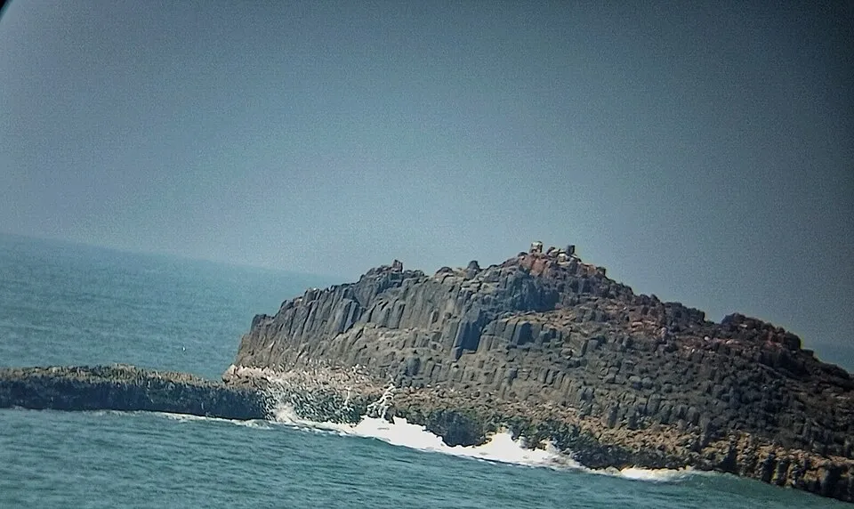 Basalt rocks of St Mary's Island off the Udupi coast